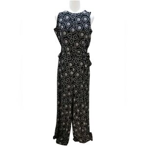 Tommy Hilfiger Printed Jersey Tie-waist Jumpsuit